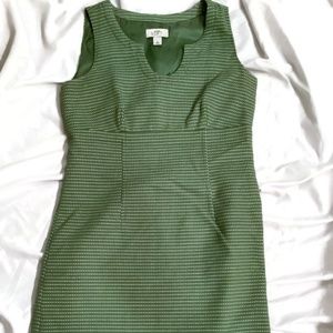 Ann Taylor Loft jade green sheath dress, size 4